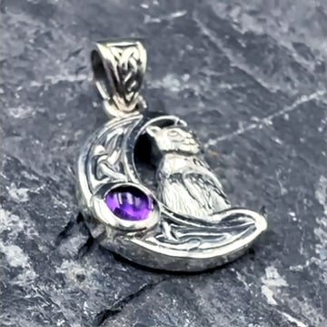 Celtic Moon Cat Pendant TPD4289